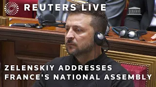 LIVE: Ukrainian President Volodymyr Zelenskiy addresses France's National Assembly