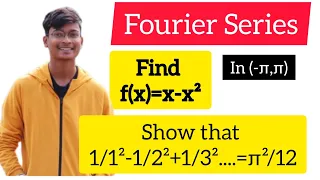 P4) Find Fourier Series of f(x)=x-x² in -π to π