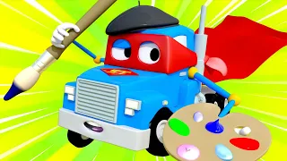 Carl der Super Truck - Der Künstler Lastwagen - Autopolis 🚒 Lastwagen Zeichentrickfilme für Kinder