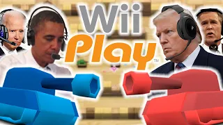 US Presidents Play Wii Play Tanks