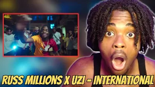 REACTING TO Russ Millions x Uzi - International (Official Music Video)