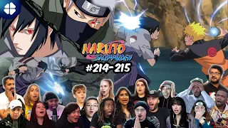 Sasuke vs Team 7 | Sasuke tries to kill Sakura 🔥 Shippuden 214-215 Reaction MASHUP 🇯🇵 ナルト 疾風伝 海外の反応