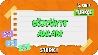 Sözcükte Anlam 📙 tonguçCUP 1.Sezon - 5TURK1 #2024