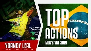 Yoandy Leal Hidalgo | Best Aсtions VNL 2019 | Brazil National Team