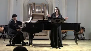 W.Bolcom, "Amor" from Cabaret Songs. Исп. Е.Семёнова (сопрано), Д.Чжан (фортепиано)