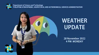 Public Weather Forecast issued at 4:00 PM | November 28, 2022