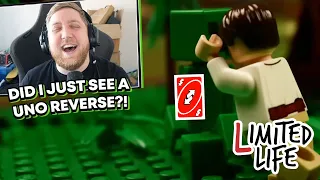 InTheLittleWood REACTS to "Minecraft Limited Life Animation: All Deaths in LEGO! (spoilers)"