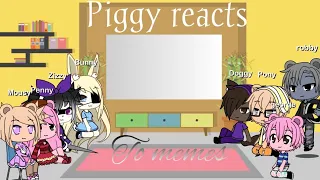 Piggy reacts to piggy memes part 2 ~read desc ~