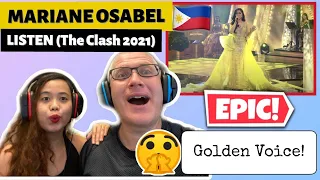 FIRST TIME TO REACT MARIANE OSABEL - LISTEN | THE CLASH 2021 | MINDBLOWING!🇵🇭