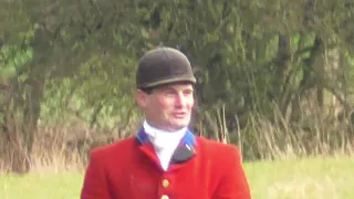 ROB WILKINSON MFH SOUTH DURHAM HUNT USING HORSE AS A WEAPON