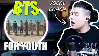 ¿Y ESTOS CAMBIOS!? BTS en "FOR YOUTH" | Análisis / Reacción | Vocal coach | Ema Arias