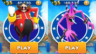 Sonic Dash - Dr. Eggman vs Zazz All Bosses Fully Upgraded MOD - All 60 Characters Unlocked