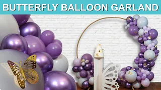 DIY Butterfly Balloon Garland