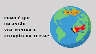 Como é que um avião voa contra a rotação da Terra?