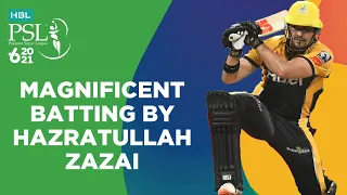 Magnificent Batting By Hazratullah Zazai | Islamabad vs Peshawar | Match 33 | HBL PSL 6 | MG2T