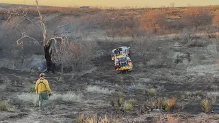 Houston firefighters continue to battle wildfires in Texas Panhandle