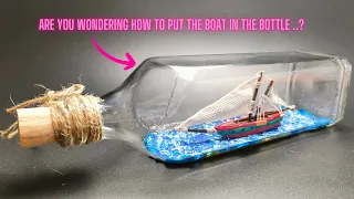 Craft Art: Ship in a Bottle and the Secrets Behind It(#diy #craft)