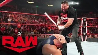 Kevin Owens unloads on Mojo Rawley with steel pipe: Raw, Dec. 9, 2019