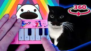 EEEAAAOOO and Maxwell The Cat / 1$ piano in 360° VR