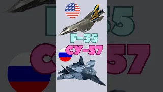 F-35 против СУ-57: небесные титаны #самолеты #оружие #война #интересно #авиация #армия #факт #шортс