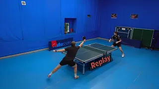 Любитель против про # 2 /Настольный Теннис/ 1 сет Начало /  наше дело  ittf