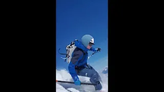 Skiing the Grand Teton in February