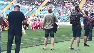 Открытие матча ветераны Черноморца против ветеранов Динамо