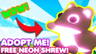 I'm Giving Away A Neon Shrew In Adopt Me! DREAM PET GIVEAWAY!!