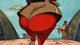 Cow and Chicken: Red Guy’s Butt Moments and Shots in “Major Wedgie”