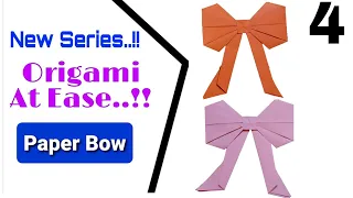 Origami At Ease..!!🔥🔥 The Paper Bow ..!! inspired by paper kawaii