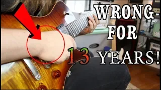 Changing My Picking Hand After 13 Years