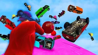 DEADLY MEGA VEHICLE AVALANCHE! (GTA 5 Funny Moments)