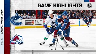 Canucks @ Avalanche 11/23 | NHL Highlights 2022