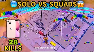 OMG!😱SOLO VS SQUADS BEST LiViK GAMEPLAY with NEW X-SUIT🔥 | BGMI GAMEPLAY | IPHONE 13 60FPS | #bgmi