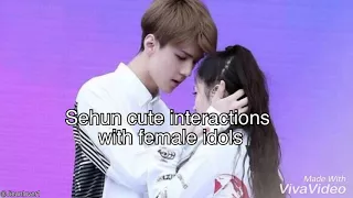 EXO X GIRLS: Sehun cute interactions with female idols
