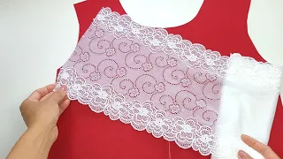 📌 Maybe your teacher didn't teach you these sewing secrets | Sewing Tips and Tricks with lace