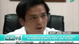 DFA, pinabulaanan ang mga ulat na bibitayin ngayong buwan si Mary Jane Veloso [01/11/16]