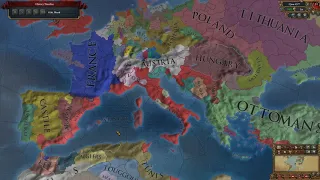 EU4 1.29.3 Florence to Roman Empire in 1577 Timelapse