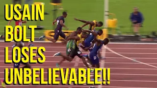 Usain Bolt loses his last ever Worlds 100m Race to Justin Gatlin and becomes the third !!