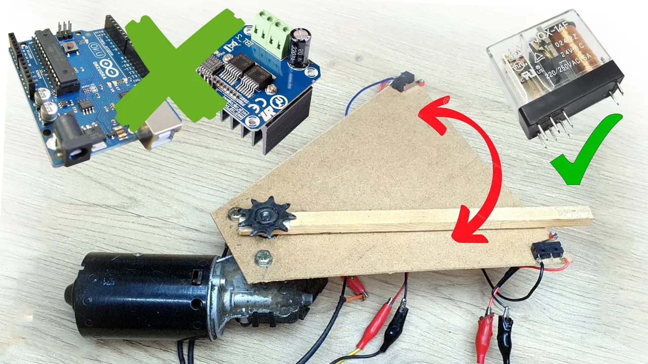 Tick Tock Motor! Just one Relay two Direction / Tik Tak Motor! Sadece bir röle ile sabit iki yön!