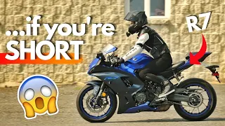 A SHORT Rider Tries A Yamaha R7 For The First Time.