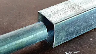 Tricks for welding pipe joints to square pipes that welders rarely discuss | pipe cutting tricks