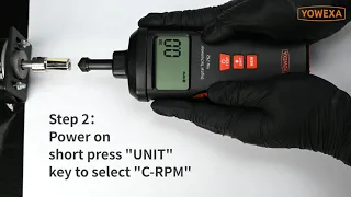 YW-762J Contact Digital Tachometer Measurement Steps