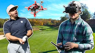 EPIC FPV DRONE GOLF FOOTAGE | Chasing the Golf Ball with an FPV Drone