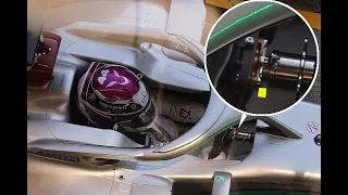 Hamilton & Mercedes Steering Wheel Changes On Track During Testing Barcelona F1 2020 - ON BOARD