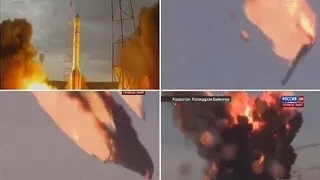 Russian rocket carrying 3 satellites and 600 tonnes of highly toxic fuel explodes.