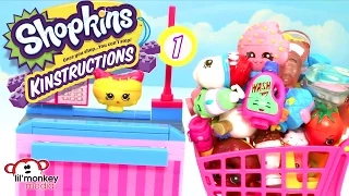 Shopkins Kinstruction Collection! Stop-motion Build!