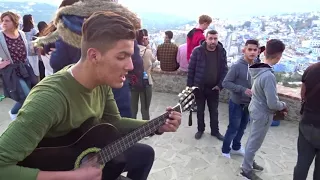 Zina - Babylone Acoustic Cover in Chefchaouen The Blue Pearl