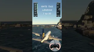 Pilot Attempts Dangerous Crosswind Landing in Gibraltar - Microsoft Flight Simulator 2020