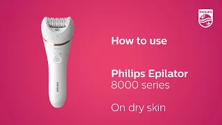 BRE710/00 Epilator Series 8000:Wet & Dry epilator BRE710/00